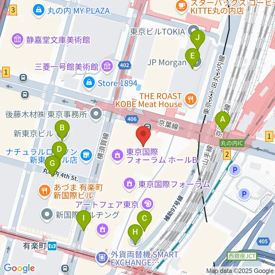 相田みつを美術館周辺の駐車場・コインパーキング一覧地図