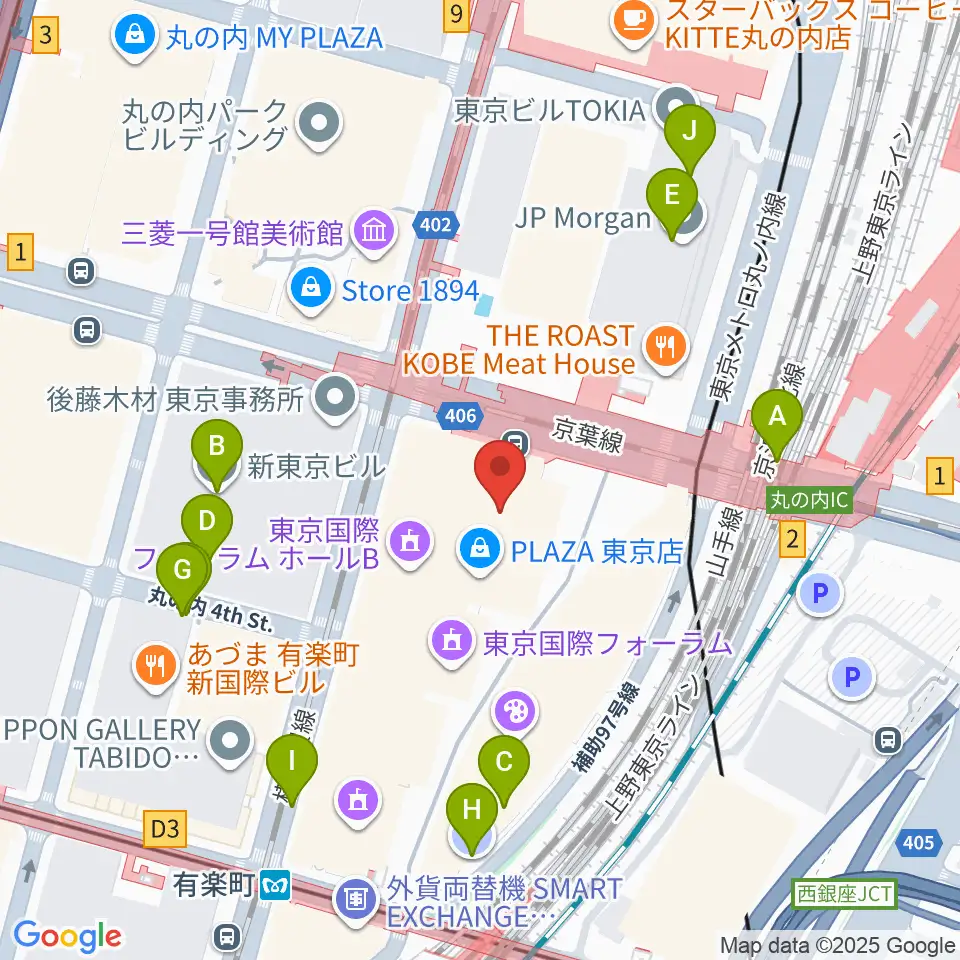 相田みつを美術館周辺の駐車場・コインパーキング一覧地図