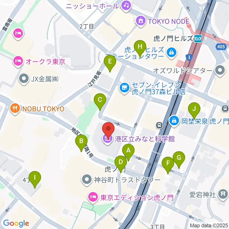 気象科学館周辺の駐車場・コインパーキング一覧地図