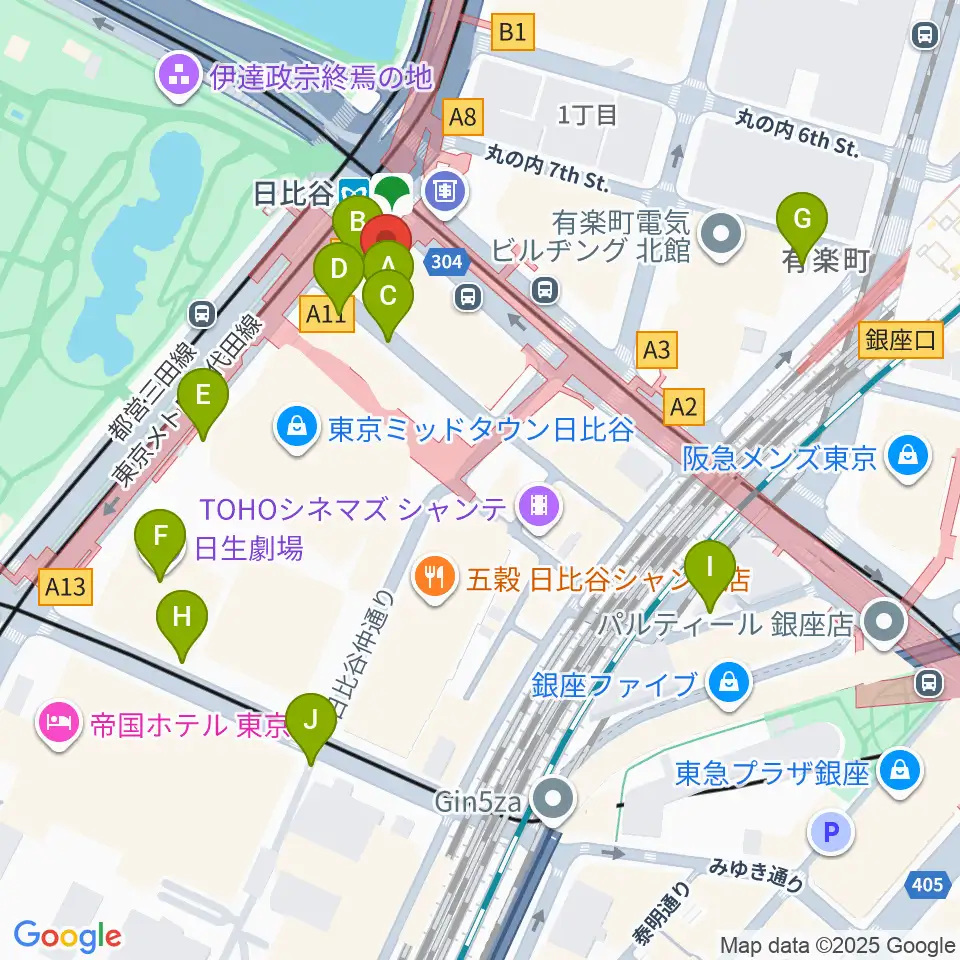 ベヒシュタイン・セントラム 東京周辺の駐車場・コインパーキング一覧地図