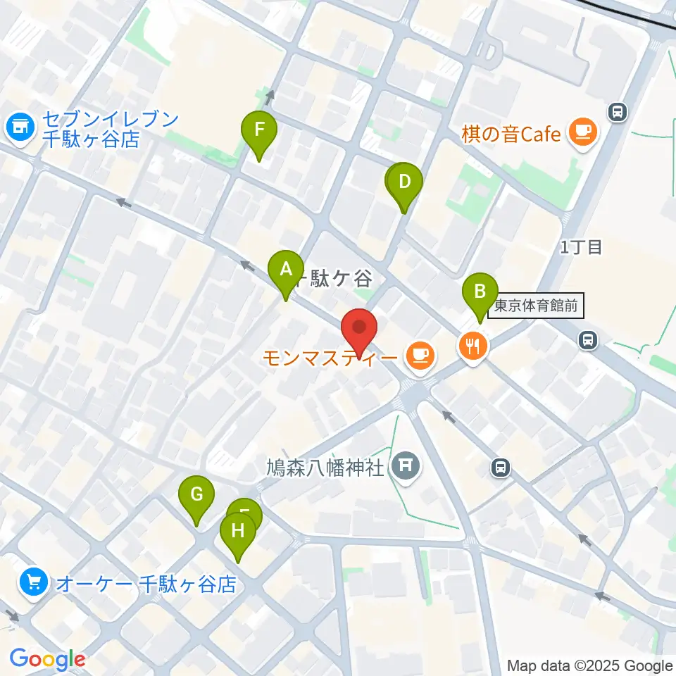 トライアンフスタジオ周辺の駐車場・コインパーキング一覧地図
