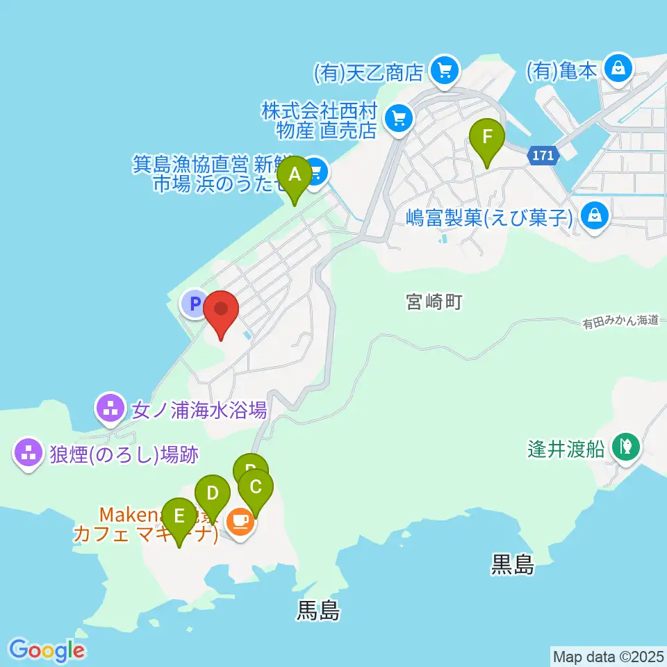 マツゲン有田球場周辺の駐車場・コインパーキング一覧地図