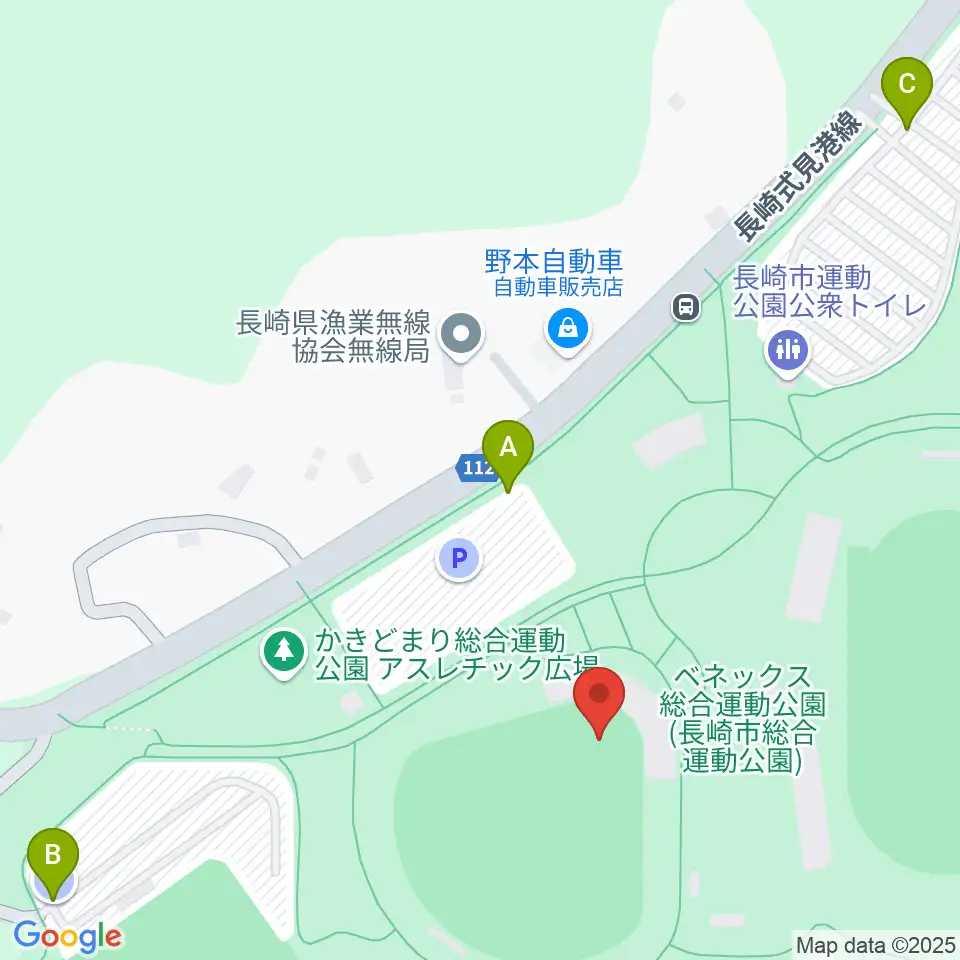 SUNボールパークかきどまり周辺の駐車場・コインパーキング一覧地図