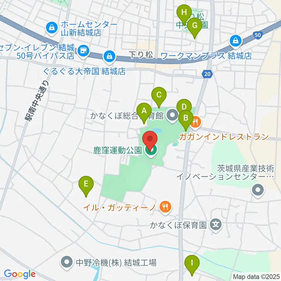 鹿窪運動公園野球場周辺の駐車場・コインパーキング一覧地図