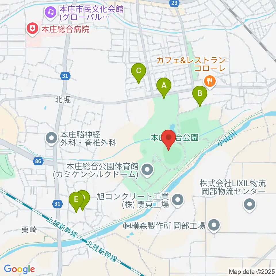 ケイアイスタジアム周辺の駐車場・コインパーキング一覧地図