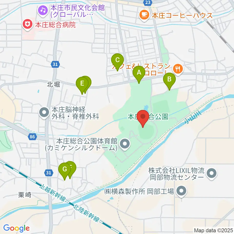 ケイアイスタジアム周辺の駐車場・コインパーキング一覧地図