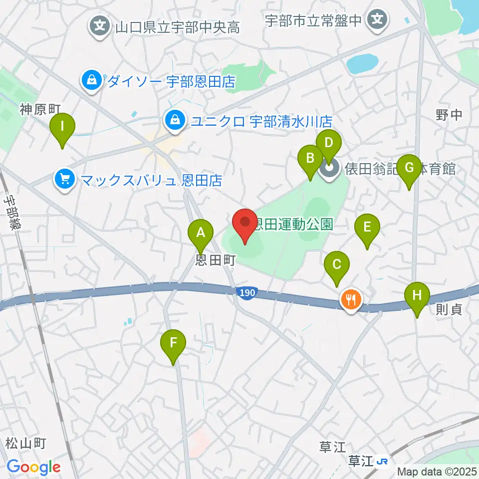 ユーピーアールスタジアム周辺の駐車場・コインパーキング一覧地図