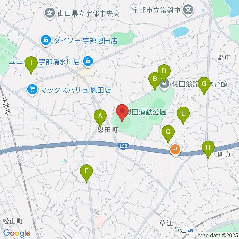 ユーピーアールスタジアム周辺の駐車場・コインパーキング一覧地図