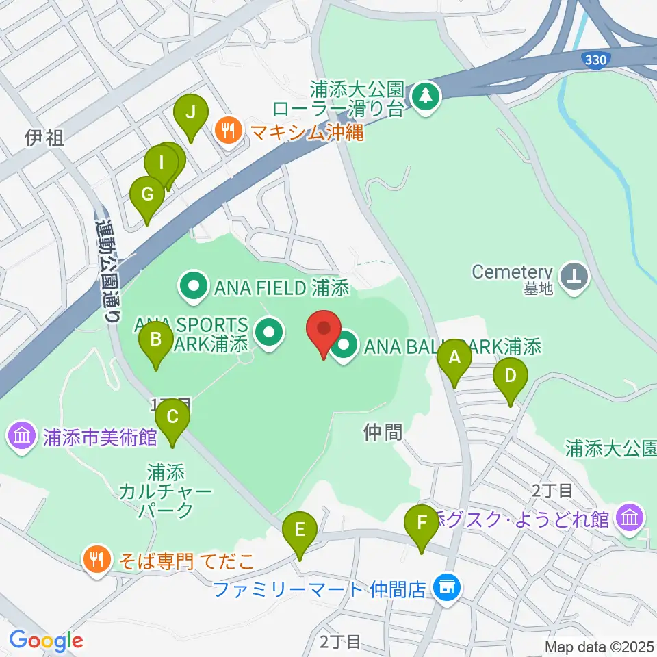 ANA BALL PARK浦添周辺の駐車場・コインパーキング一覧地図