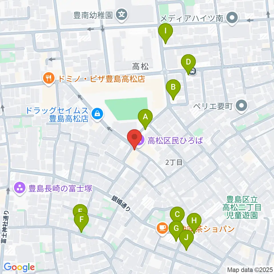 アルトフォニックスタジオ周辺の駐車場・コインパーキング一覧地図
