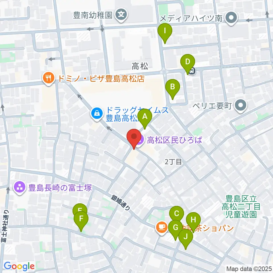 アルトフォニックスタジオ周辺の駐車場・コインパーキング一覧地図