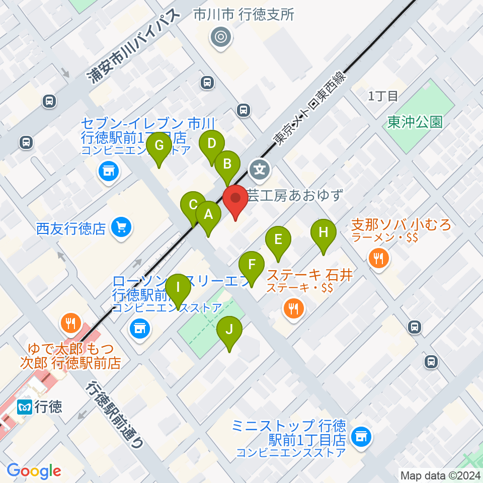 ワイルドフラワー・スタジオ行徳周辺の駐車場・コインパーキング一覧地図