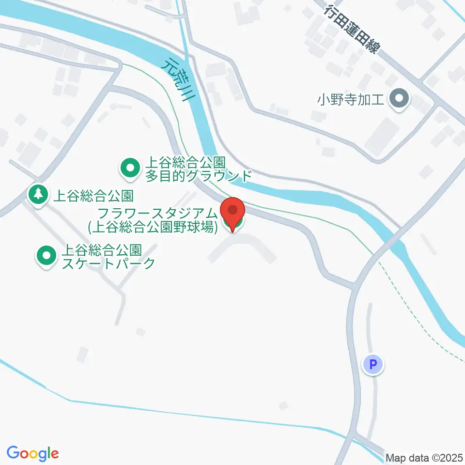 鴻巣フラワースタジアム周辺の駐車場・コインパーキング一覧地図