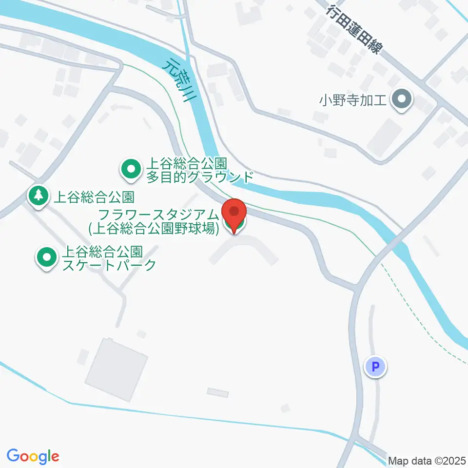 鴻巣フラワースタジアム周辺の駐車場・コインパーキング一覧地図