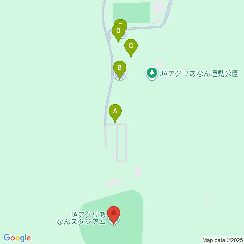 JAアグリあなんスタジアム周辺の駐車場・コインパーキング一覧地図