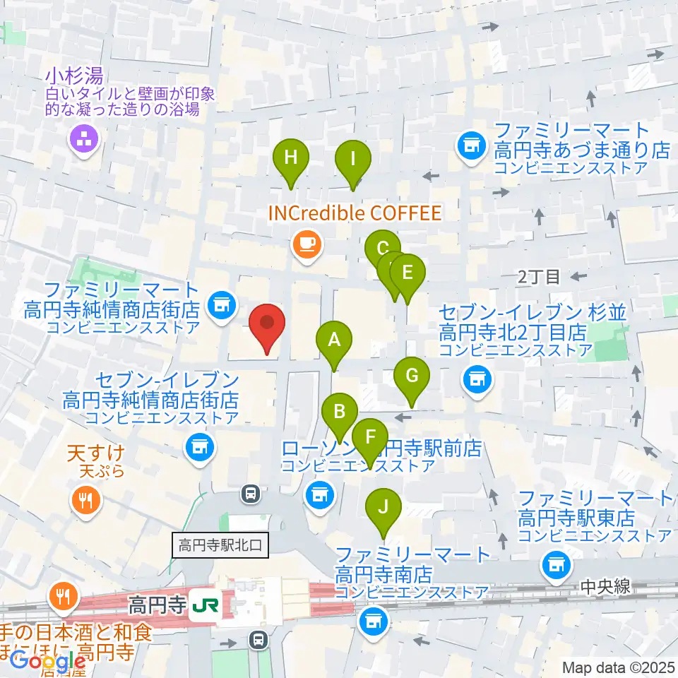 スタジオ・コヤーマR店周辺の駐車場・コインパーキング一覧地図