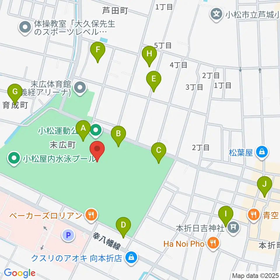弁慶スタジアム周辺の駐車場・コインパーキング一覧地図