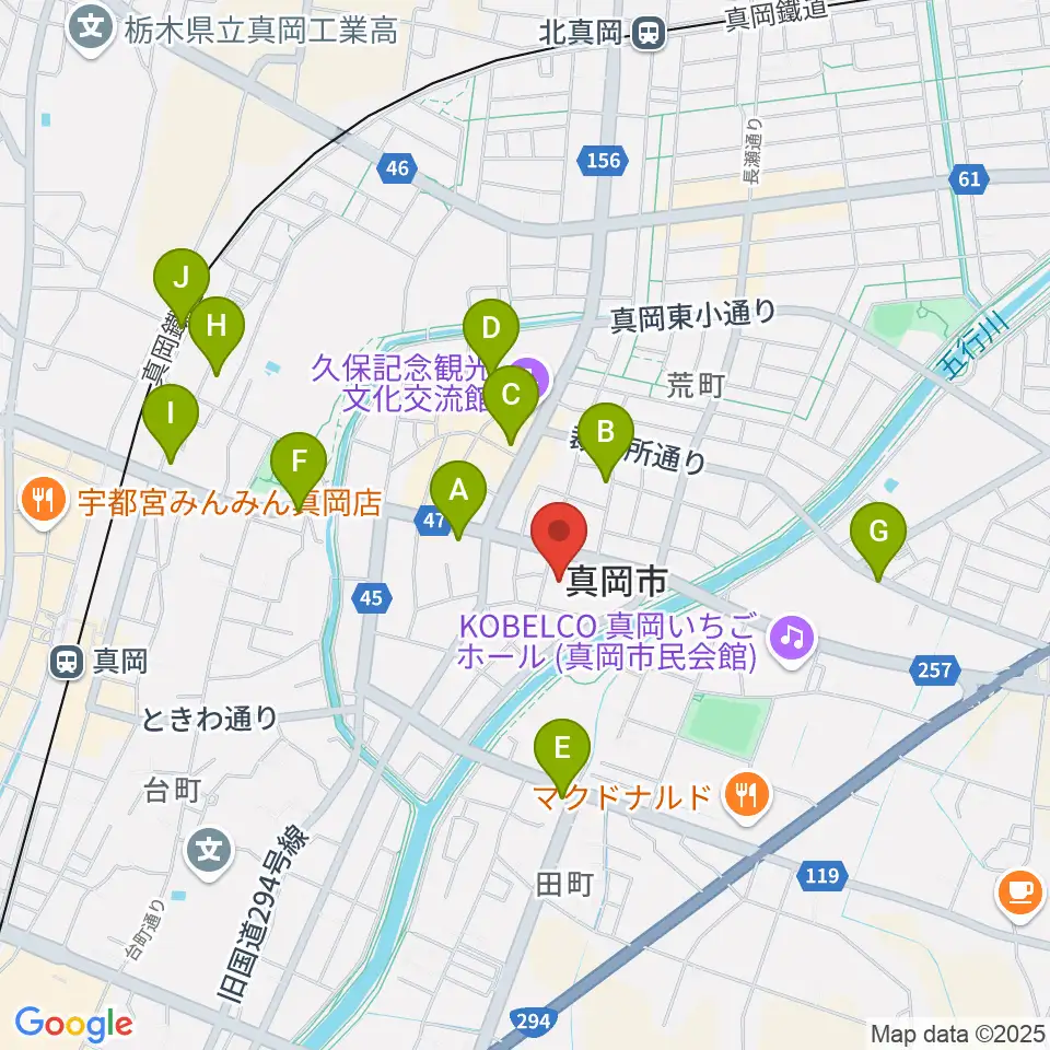 FMもおか周辺の駐車場・コインパーキング一覧地図