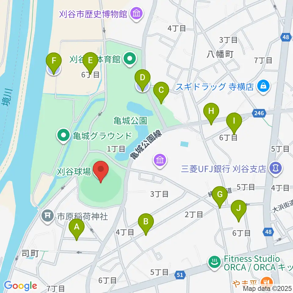 刈谷球場周辺の駐車場・コインパーキング一覧地図