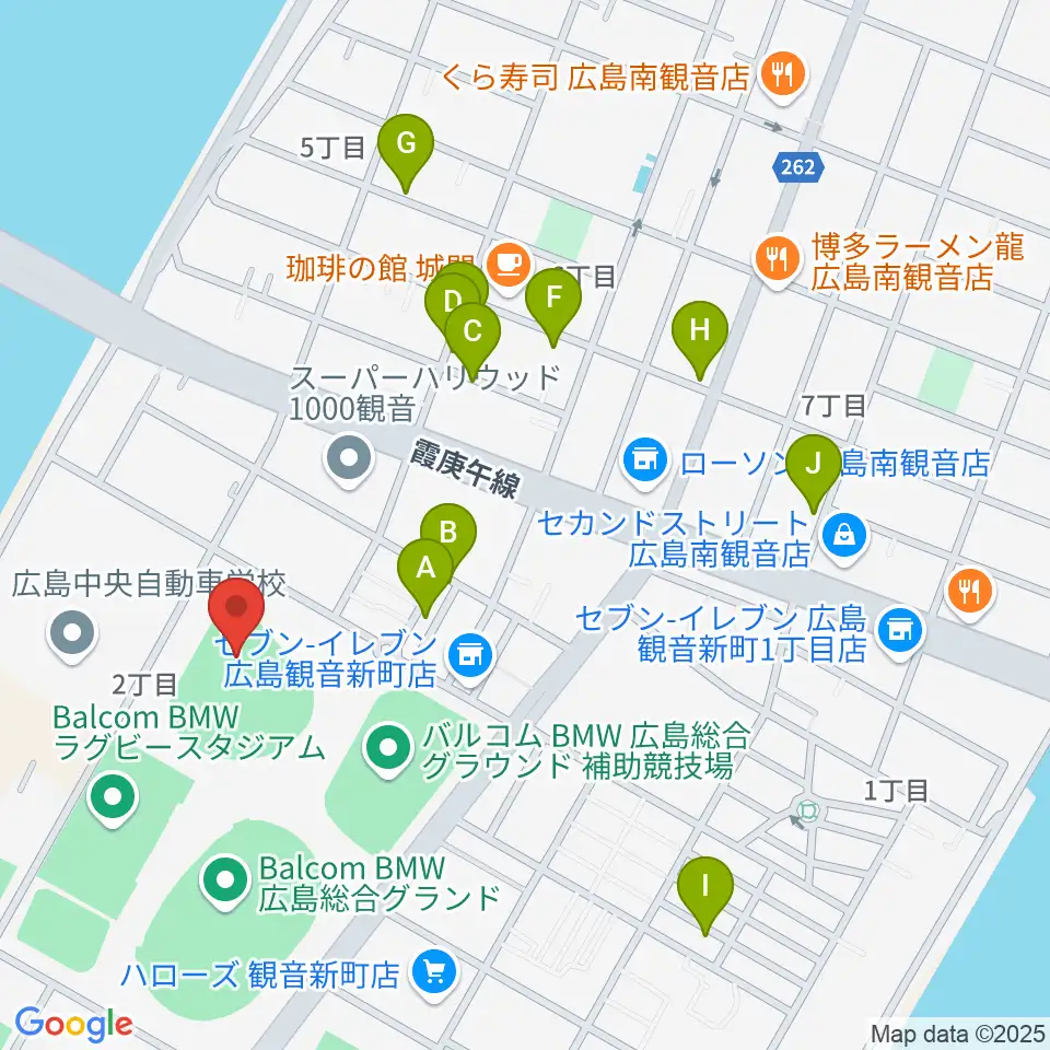 バルコムBMWベースボールスタジアム周辺の駐車場・コインパーキング一覧地図
