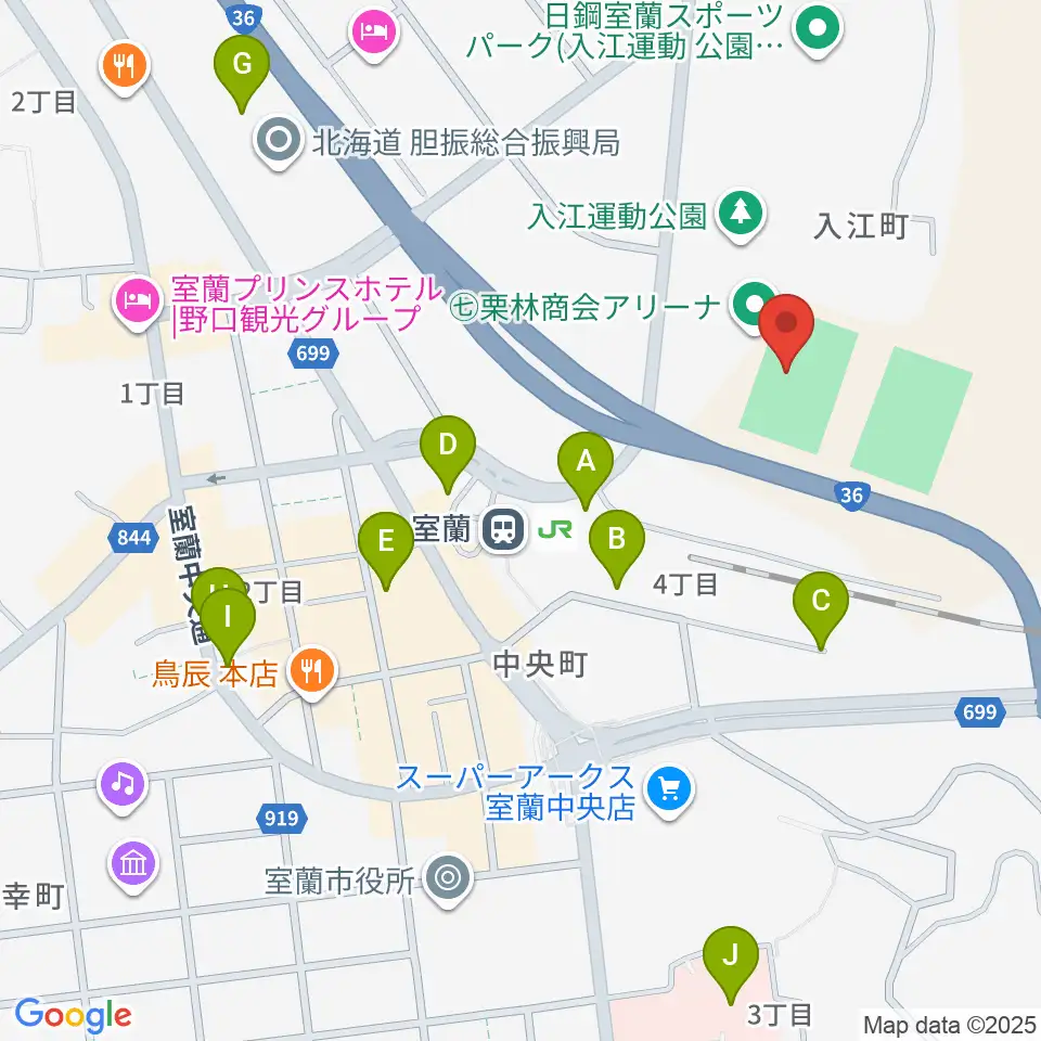 栗林商会アリーナ周辺の駐車場・コインパーキング一覧地図