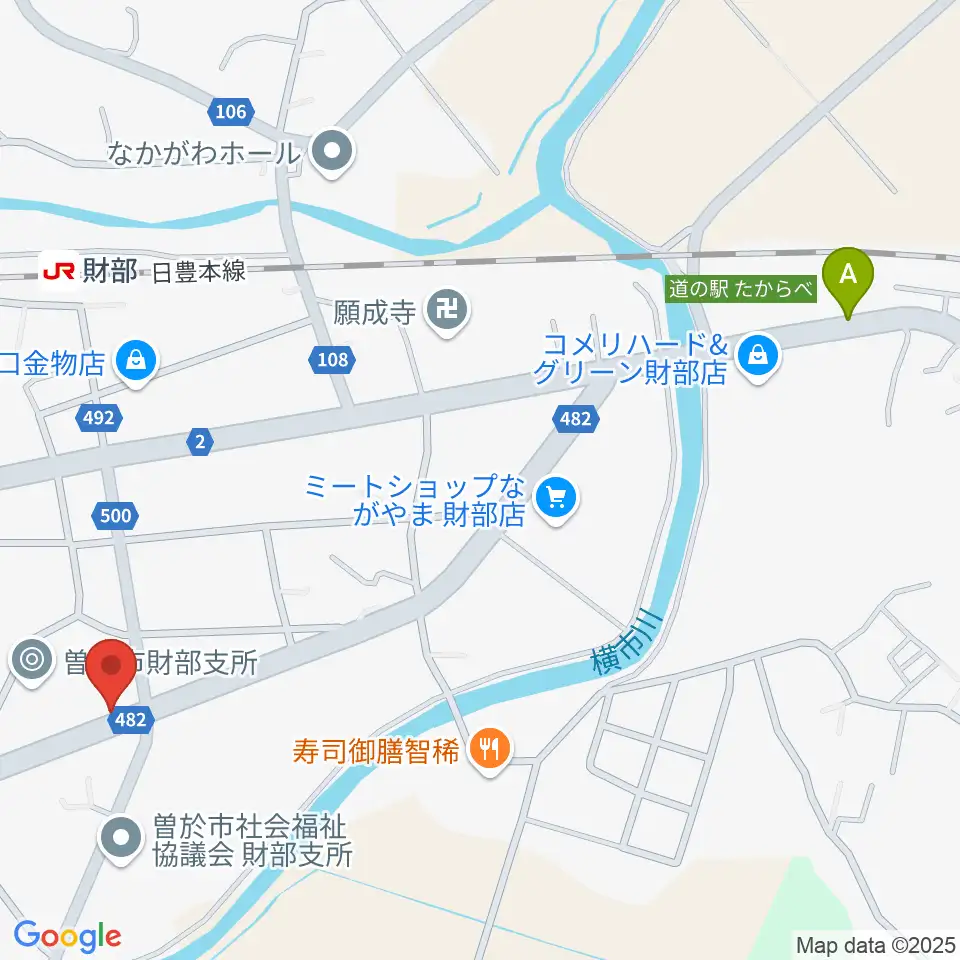 財部きらめきセンター周辺の駐車場・コインパーキング一覧地図