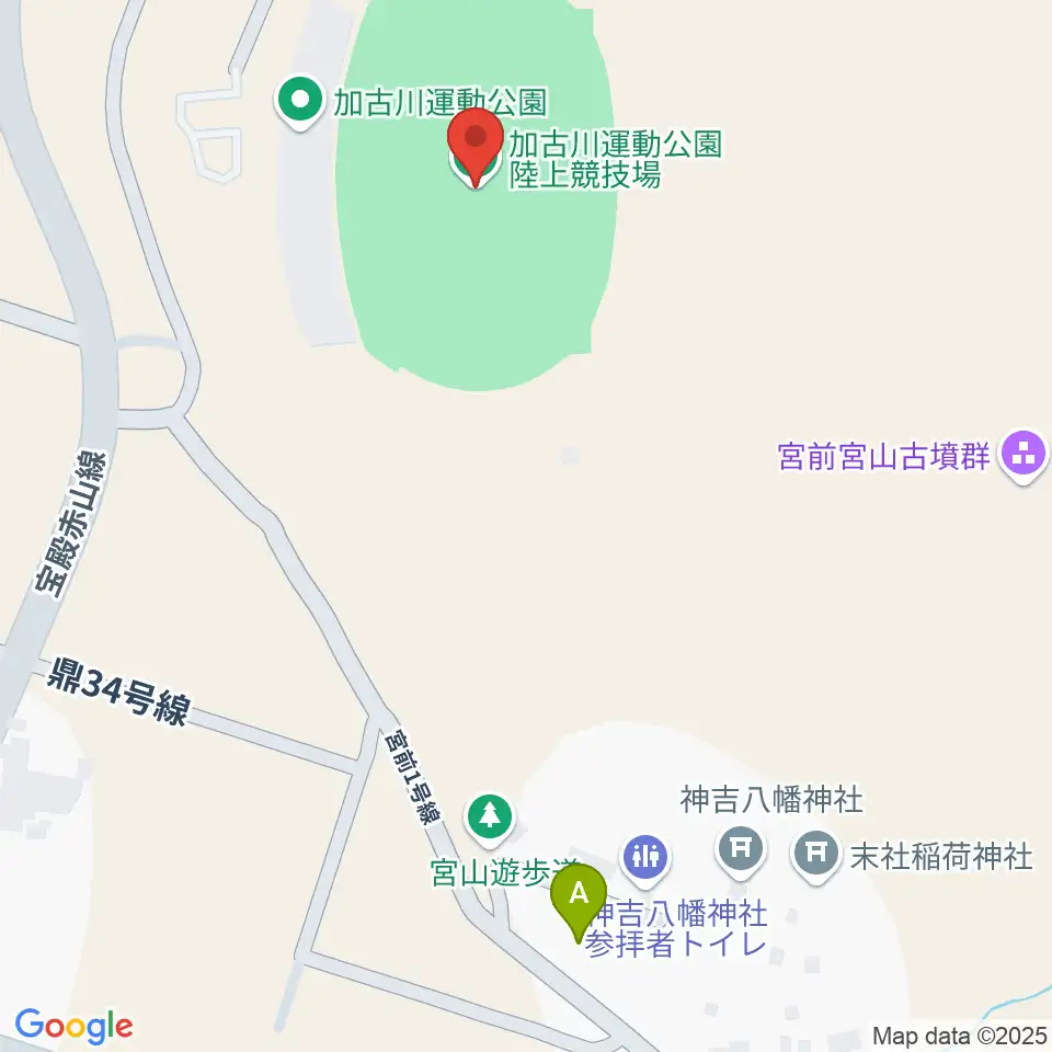 SHOWAグループ陸上競技場周辺の駐車場・コインパーキング一覧地図