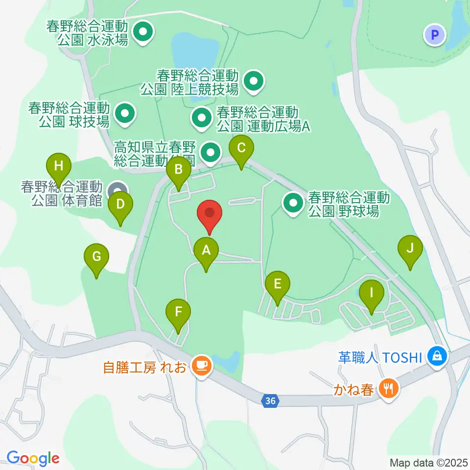 春野総合運動公園補助競技場周辺の駐車場・コインパーキング一覧地図