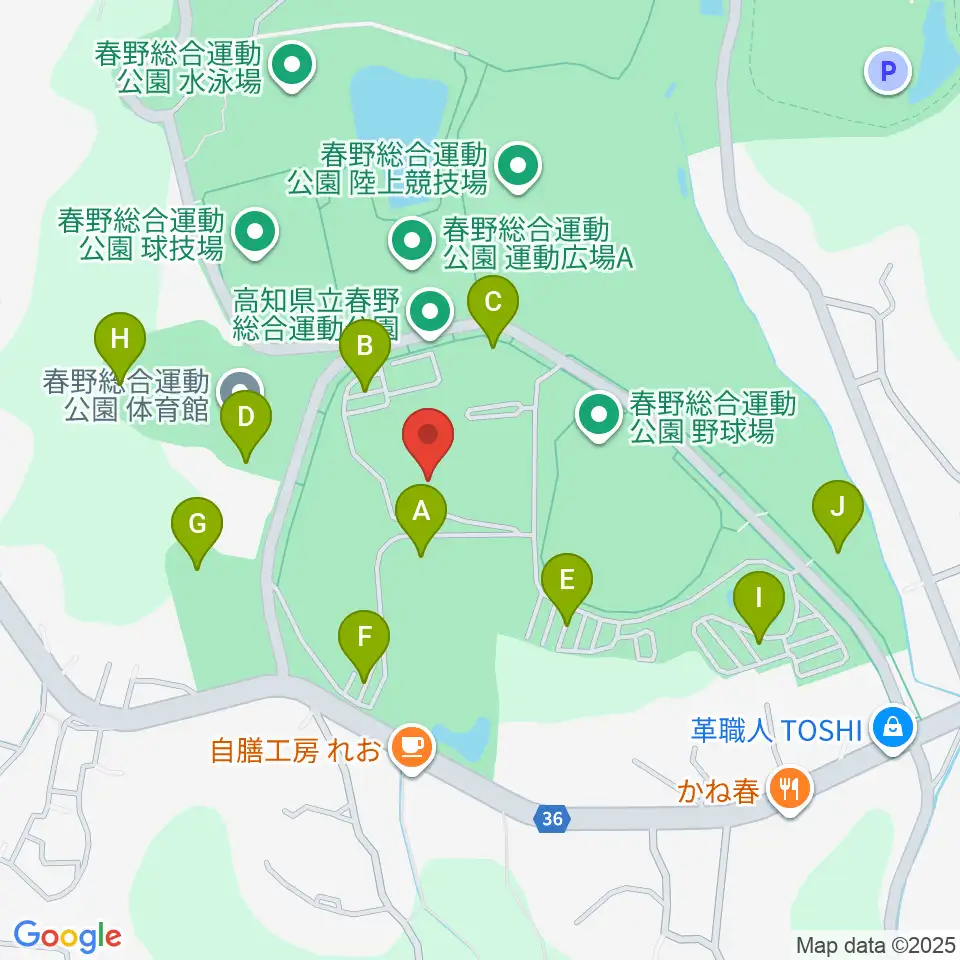 春野総合運動公園補助競技場周辺の駐車場・コインパーキング一覧地図