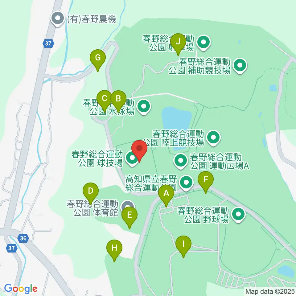春野総合運動公園球技場周辺の駐車場・コインパーキング一覧地図