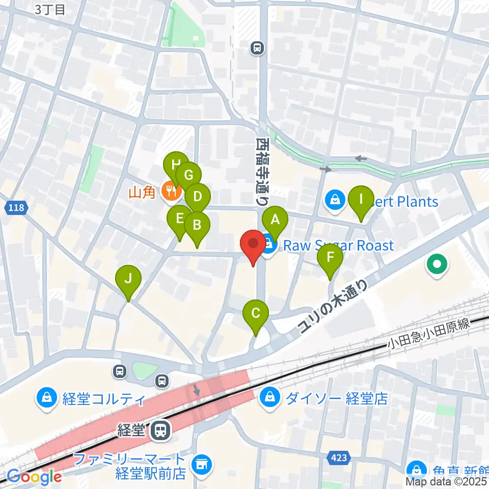 タッドポウルスタジオ経堂周辺の駐車場・コインパーキング一覧地図