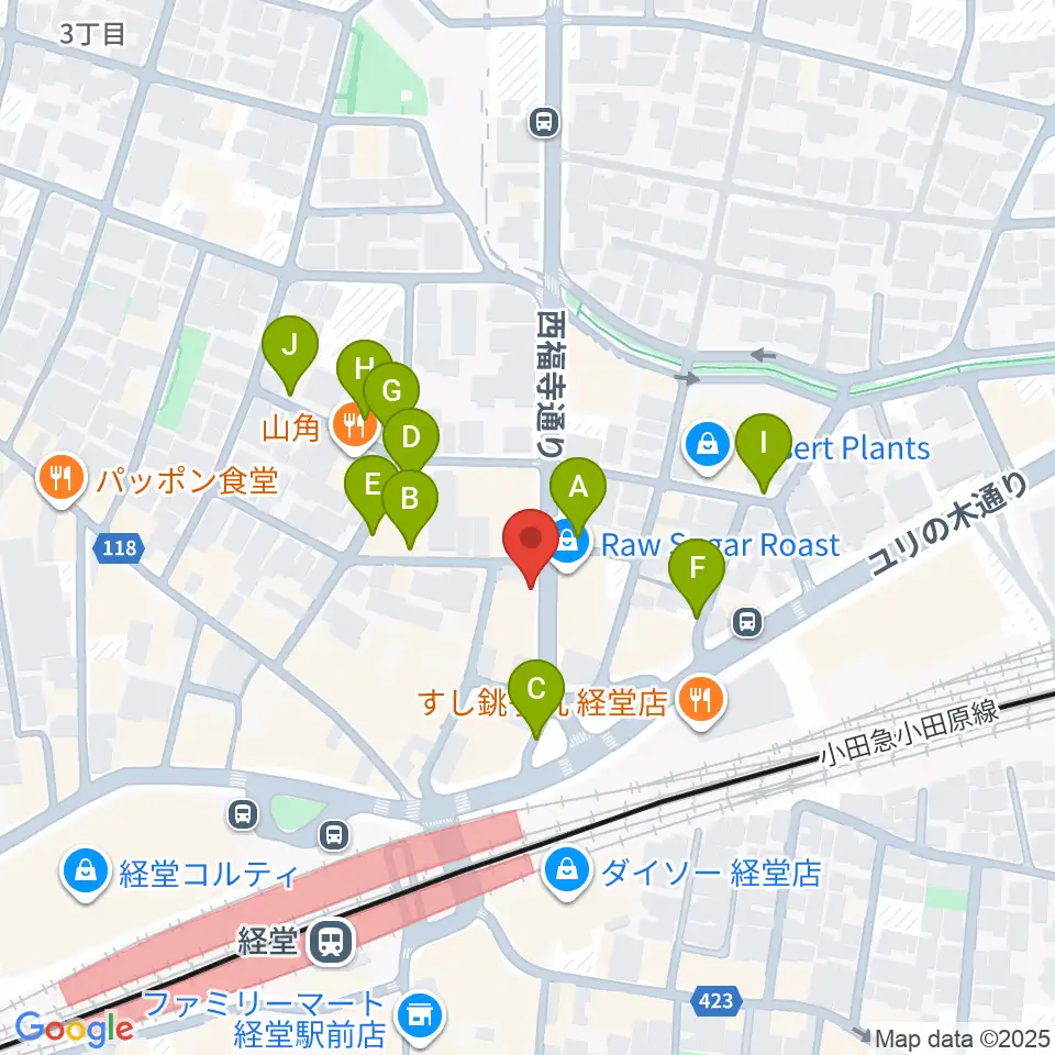 タッドポウルスタジオ経堂周辺の駐車場・コインパーキング一覧地図