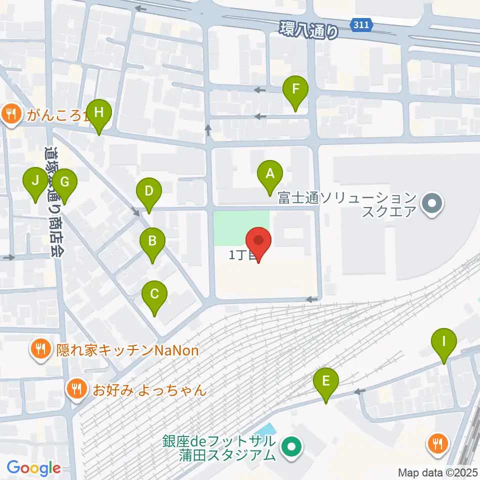 カムカム新蒲田周辺の駐車場・コインパーキング一覧地図