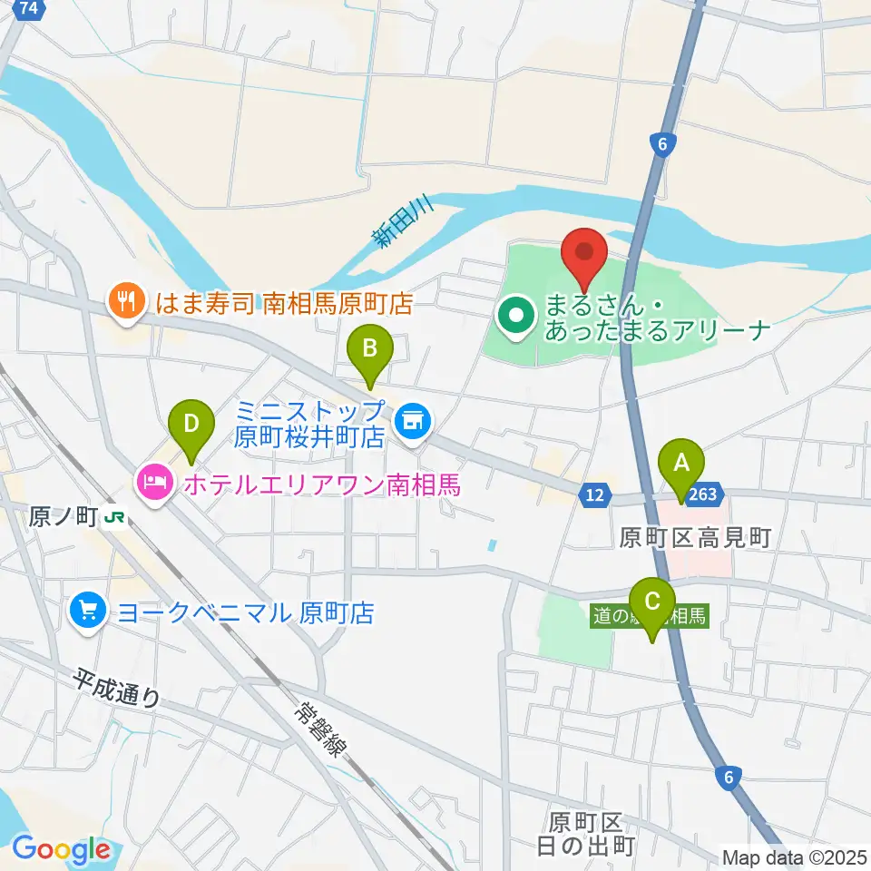 まるさん・あったまるスタジアム周辺の駐車場・コインパーキング一覧地図