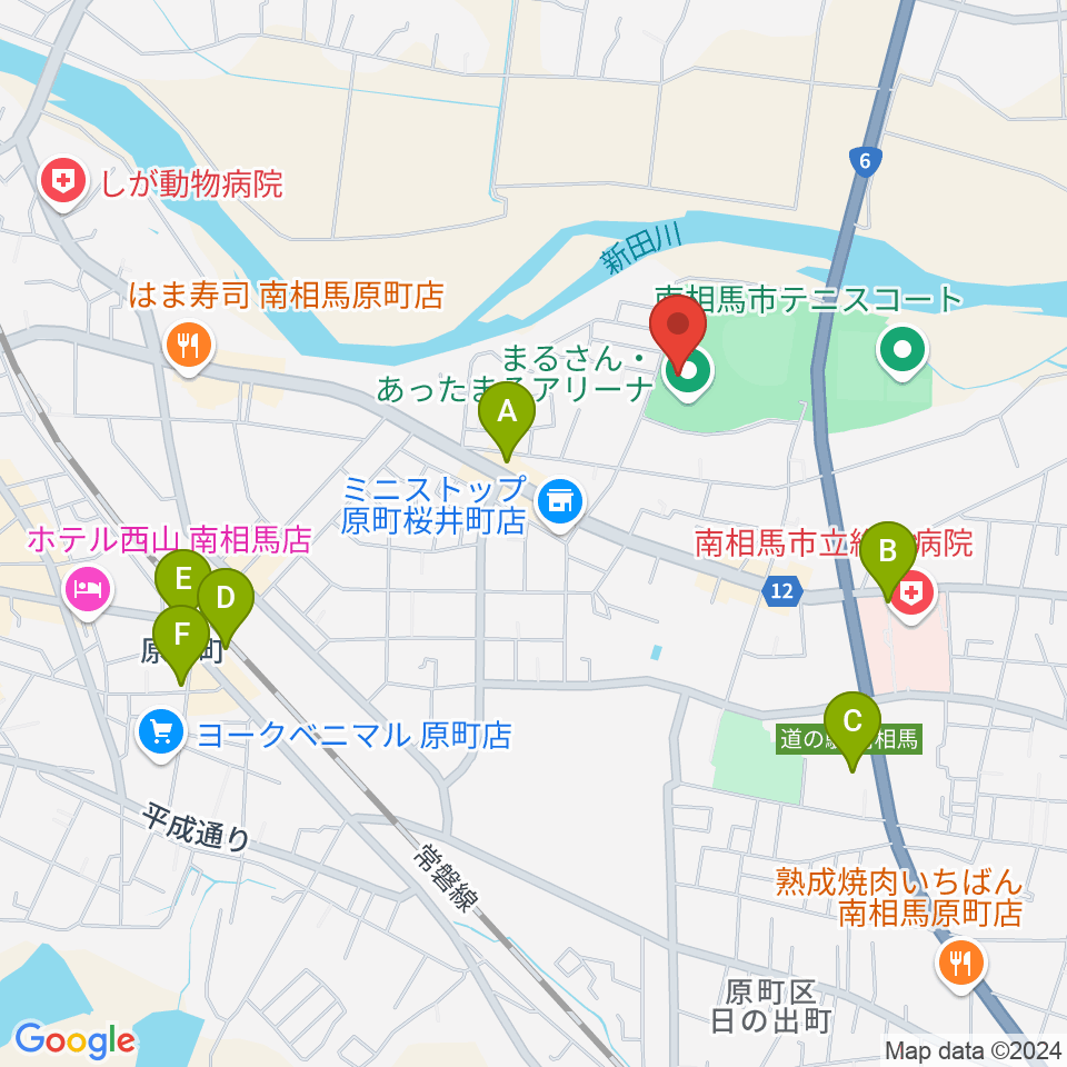 まるさん・あったまるアリーナ周辺の駐車場・コインパーキング一覧地図