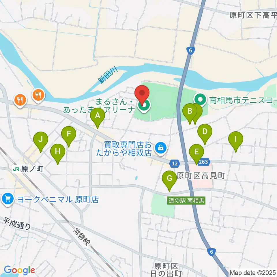まるさん・あったまるアリーナ周辺の駐車場・コインパーキング一覧地図