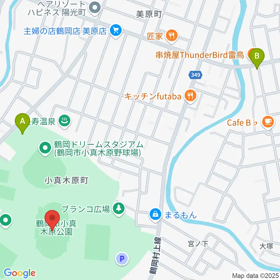 小真木原陸上競技場周辺の駐車場・コインパーキング一覧地図