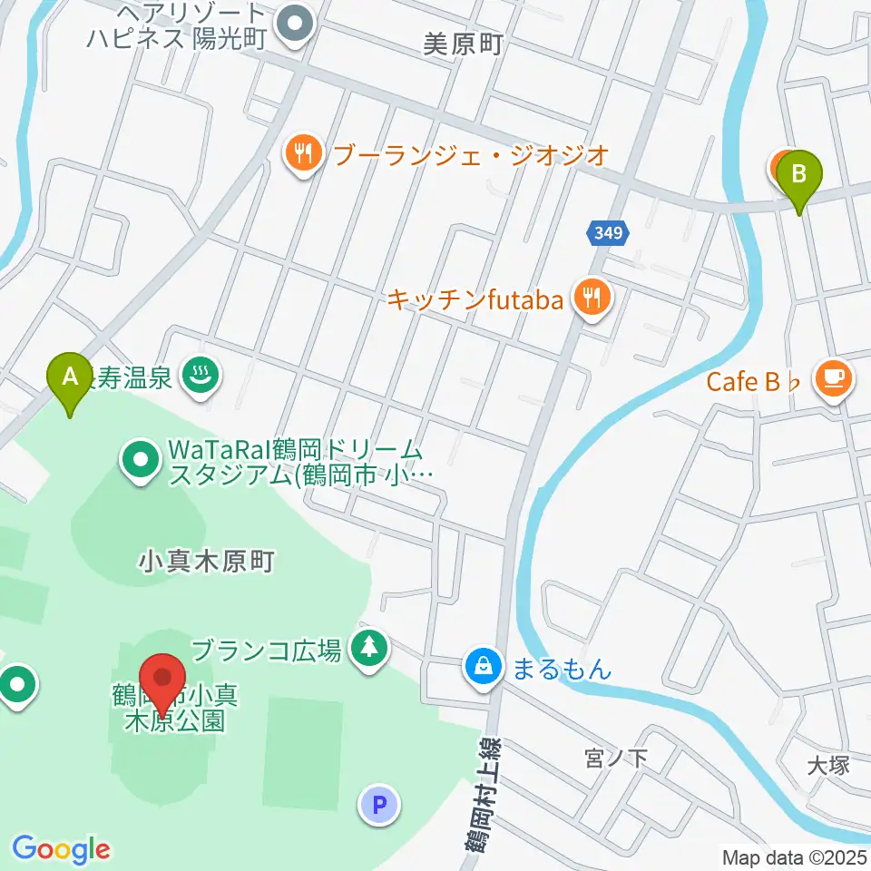 小真木原陸上競技場周辺の駐車場・コインパーキング一覧地図