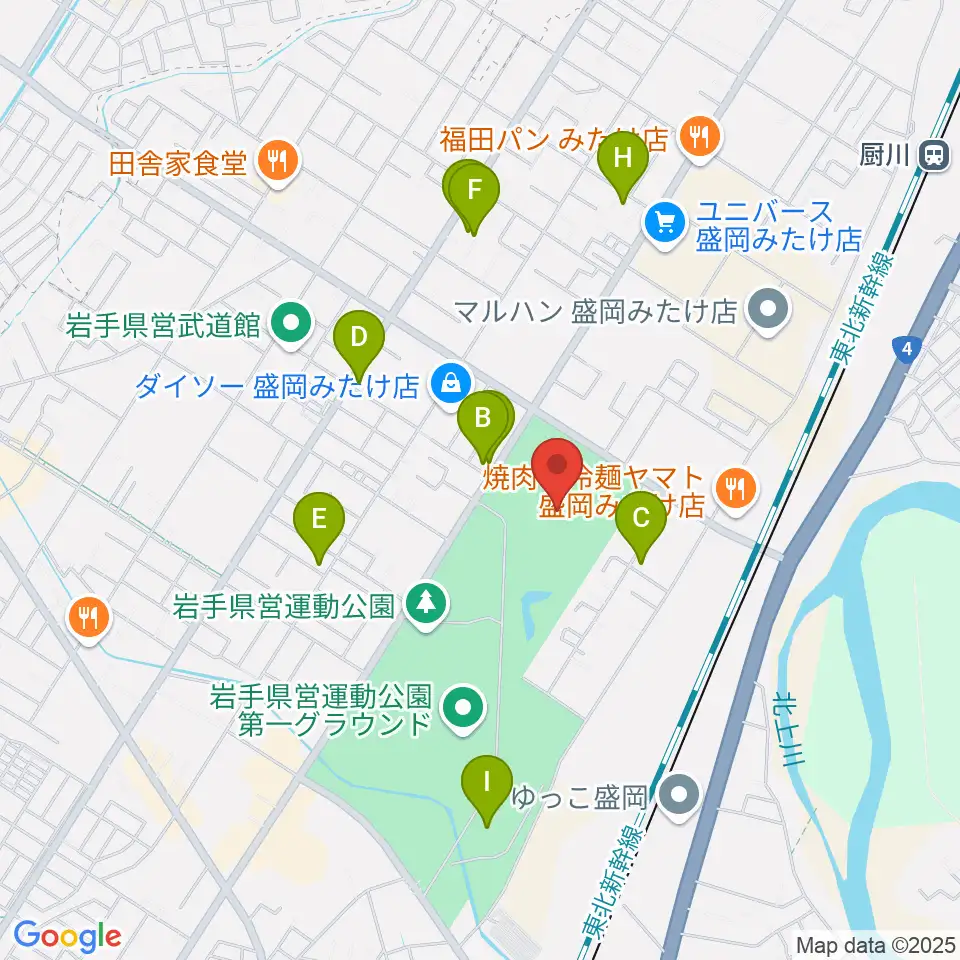 純情産地いわてトラフィール周辺の駐車場・コインパーキング一覧地図