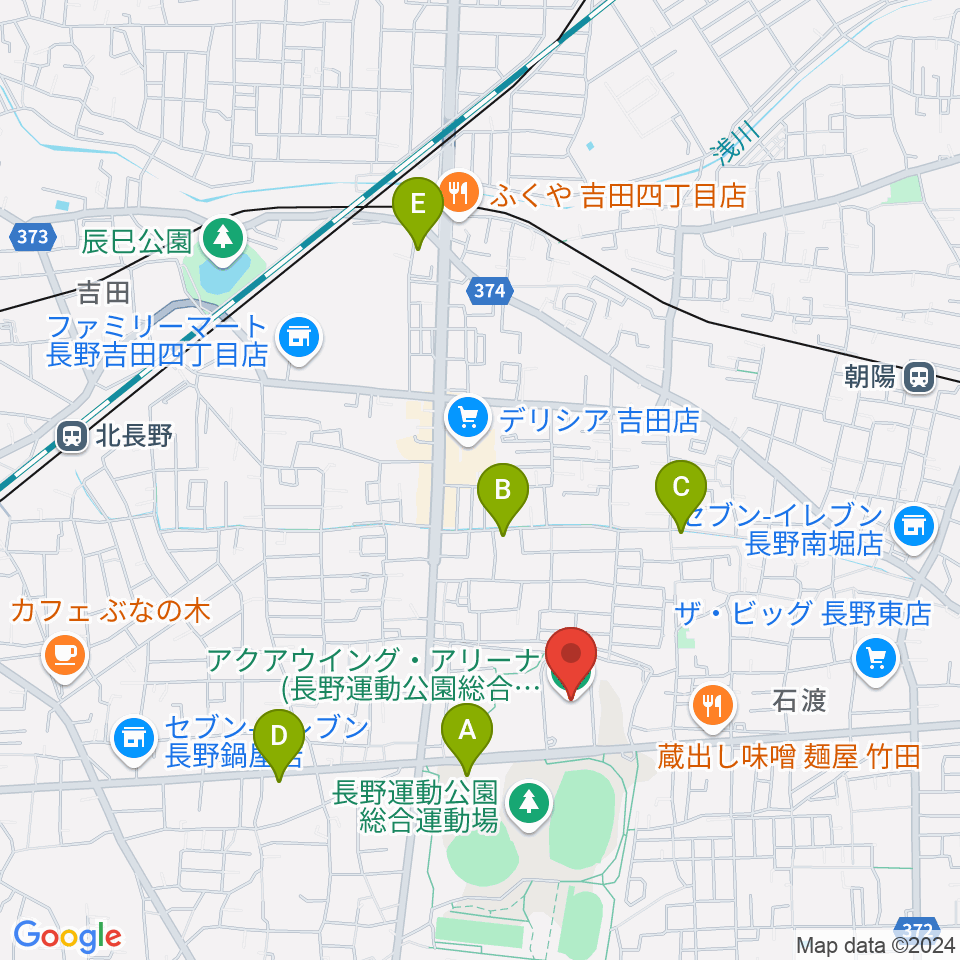 アクアウイング周辺の駐車場・コインパーキング一覧地図