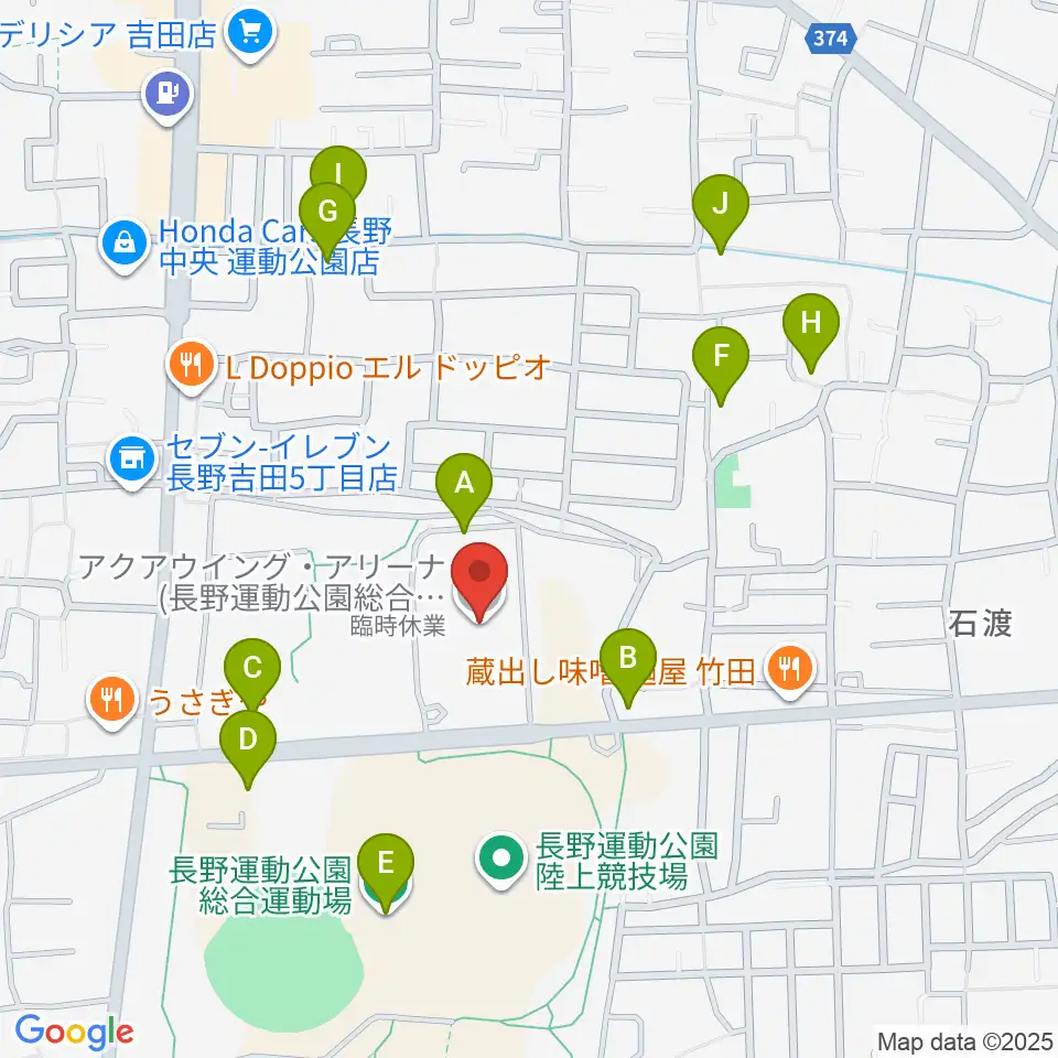 アクアウイング周辺の駐車場・コインパーキング一覧地図
