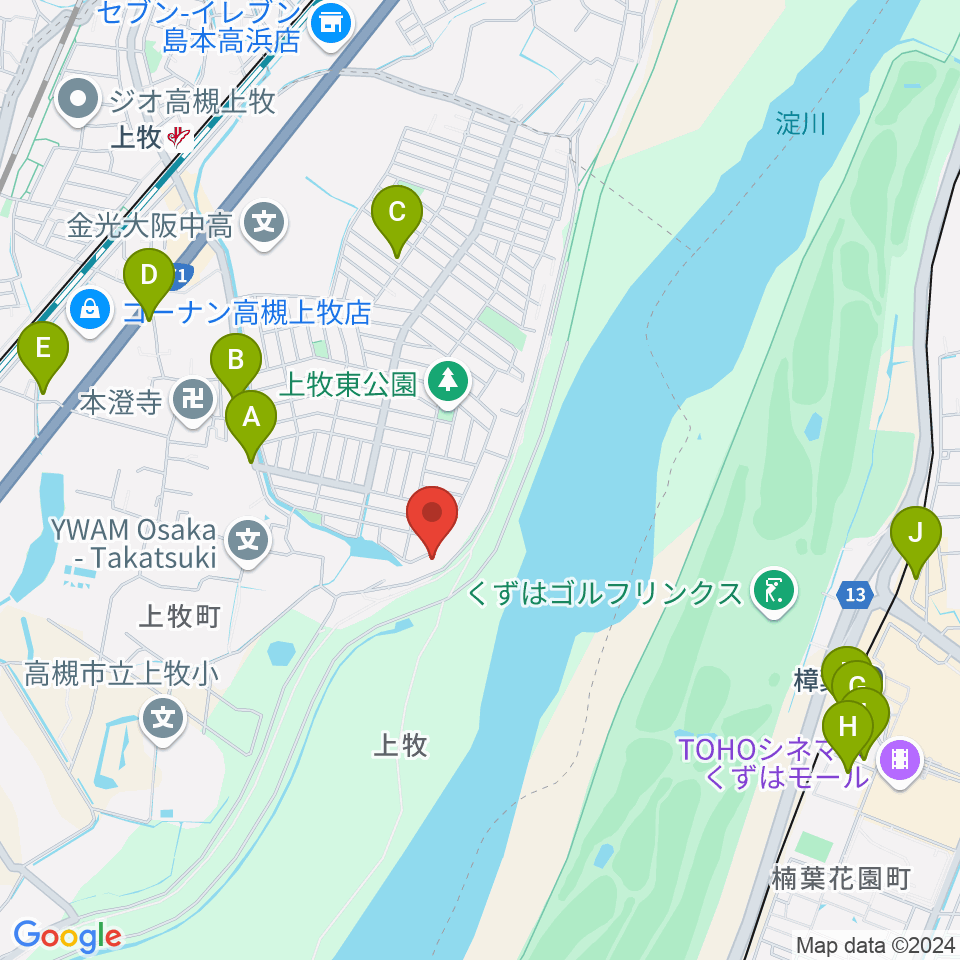 サロンドゥムジークカンマキ周辺の駐車場・コインパーキング一覧地図