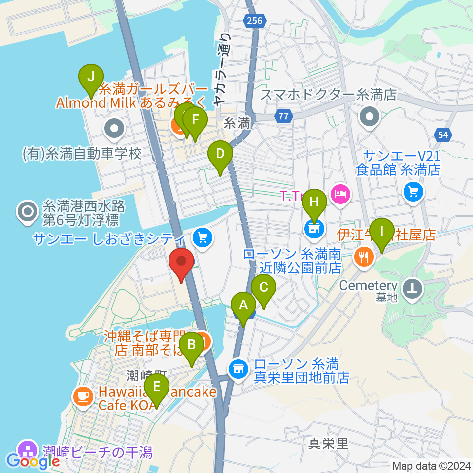 シャボン玉石けん くくる糸満周辺の駐車場・コインパーキング一覧地図