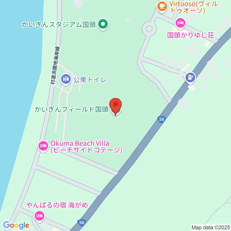 かいぎんフィールド国頭周辺の駐車場・コインパーキング一覧地図
