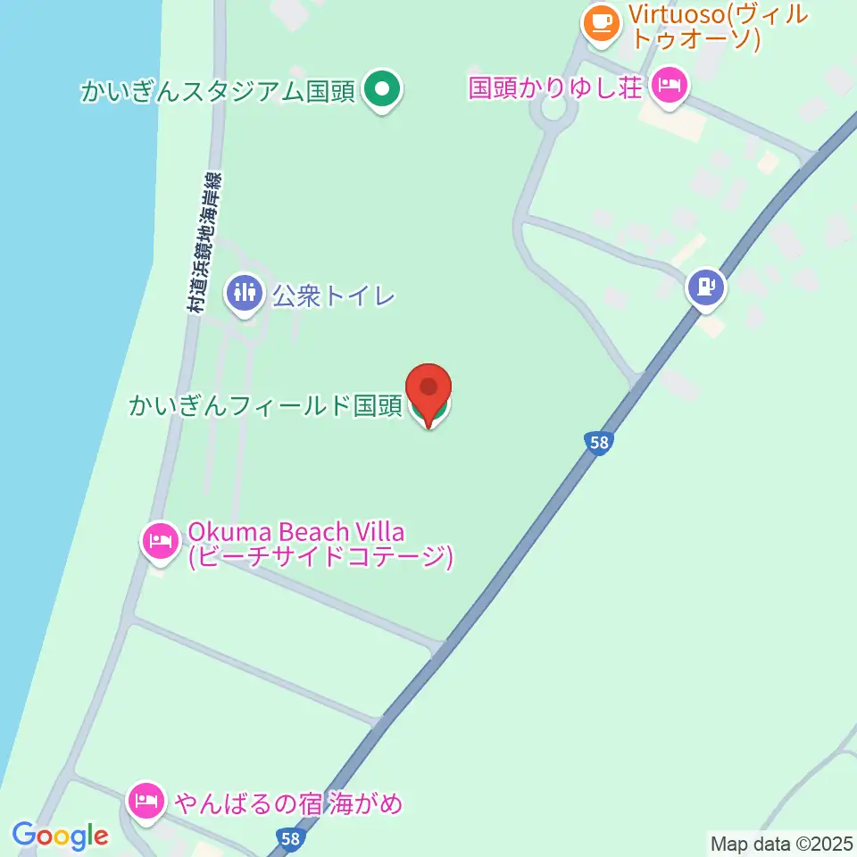 かいぎんフィールド国頭周辺の駐車場・コインパーキング一覧地図