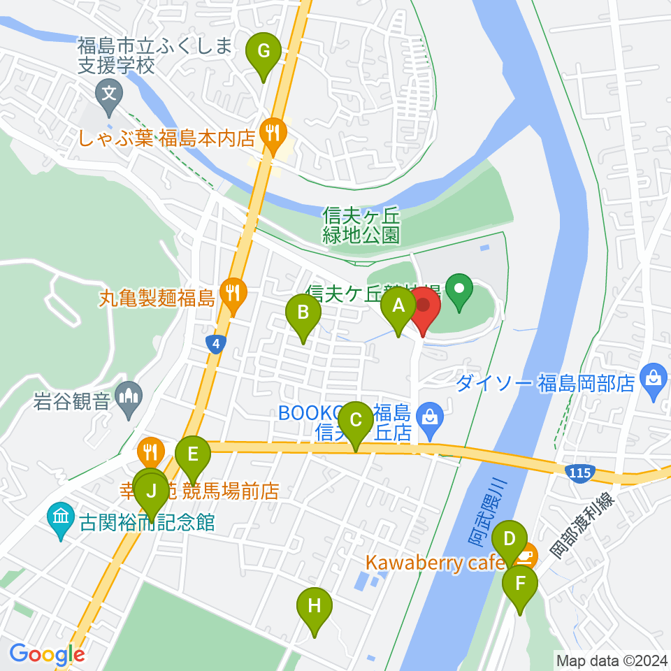誠電社WINDYスタジアム周辺の駐車場・コインパーキング一覧地図