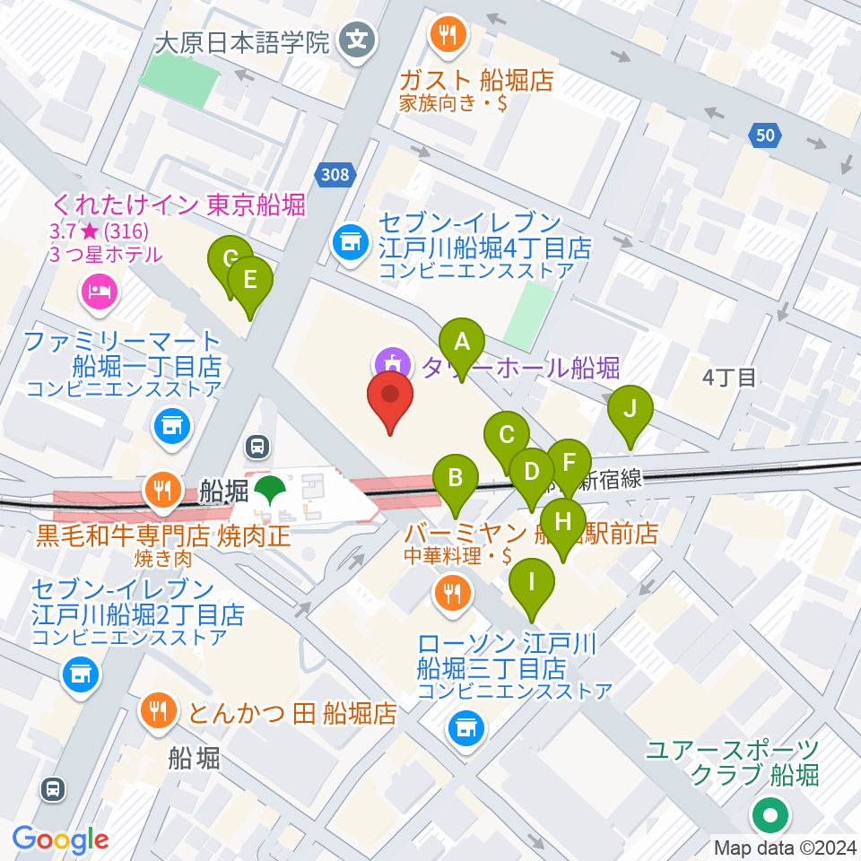 船堀シネパル周辺の駐車場・コインパーキング一覧地図