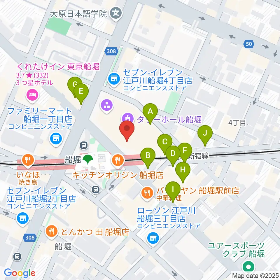 船堀シネパル周辺の駐車場・コインパーキング一覧地図