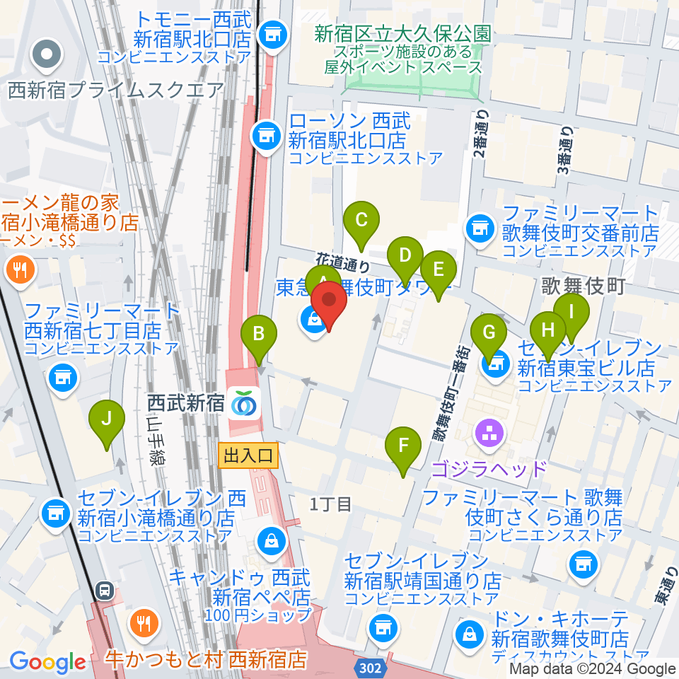 シアターミラノ座周辺の駐車場・コインパーキング一覧地図