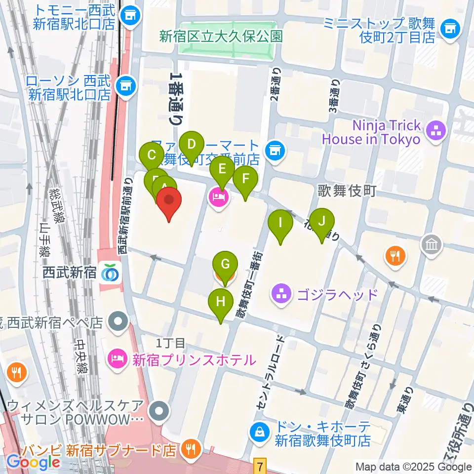 シアターミラノ座周辺の駐車場・コインパーキング一覧地図
